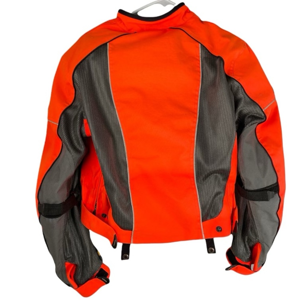 Olympia Moto Sports Motorcycle Protective Padded Jacket M Medium Orange. - Picture 3 of 13